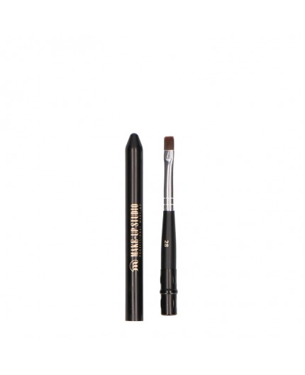 Make-up Studio Nr. 28 Synthetisch Penseel Nylon Plat in huls